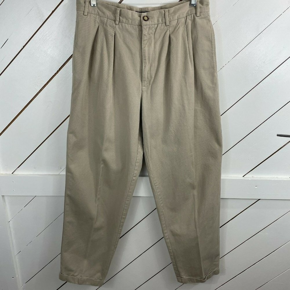 Structure Mens Beige Cotton Slash Pockets Pants